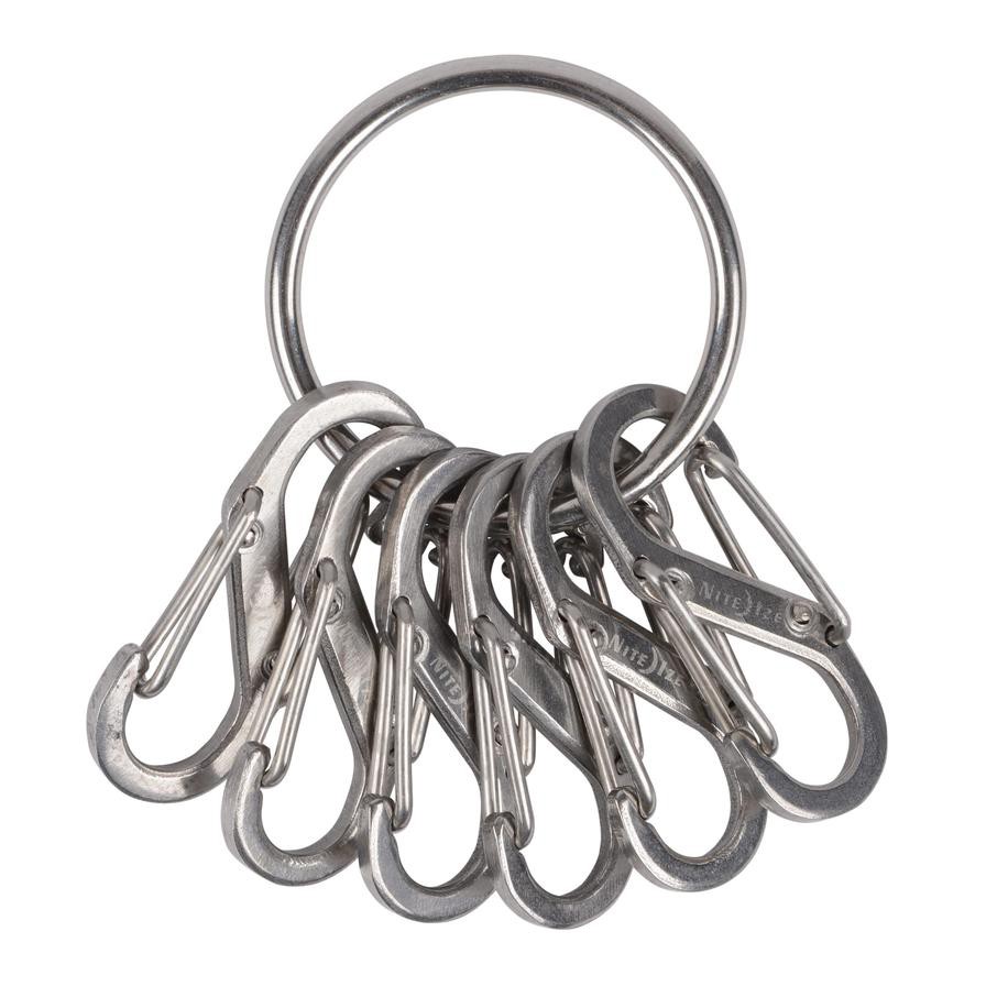 Nite Ize KeyRing Steel - S-Biner Stainless Steel Key Chain