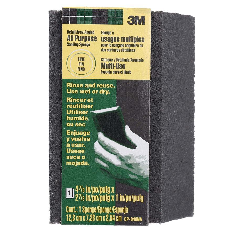 3M Angled Sanding Sponge, Fine Grit (12.3 x 7.30 x 2.54 cm)