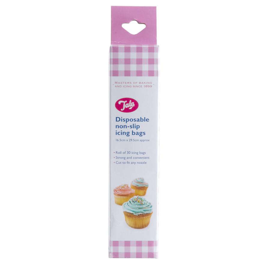 Tala Disposable Non-Slip Icing Bags (29.5 x 16.5 cm, Pack of 30, Blue)