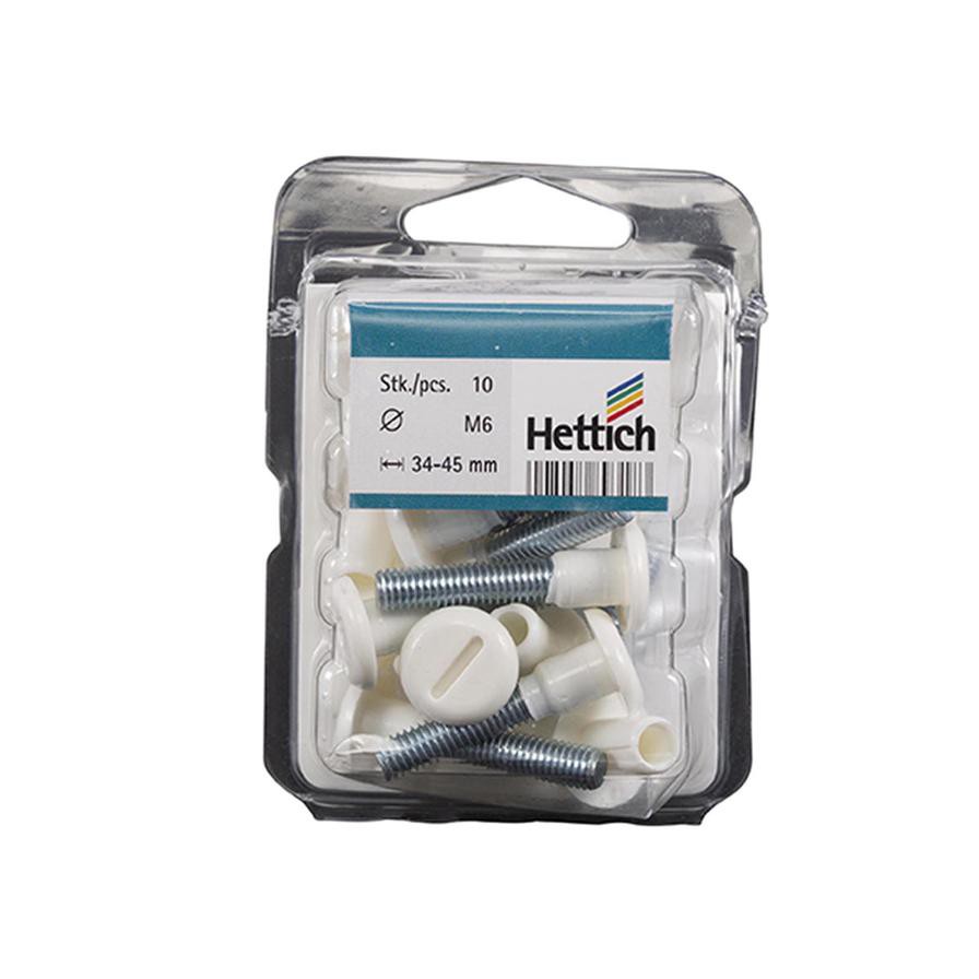 Hettich Connecting Screws (34 to 41 mm, 10 Pieces)