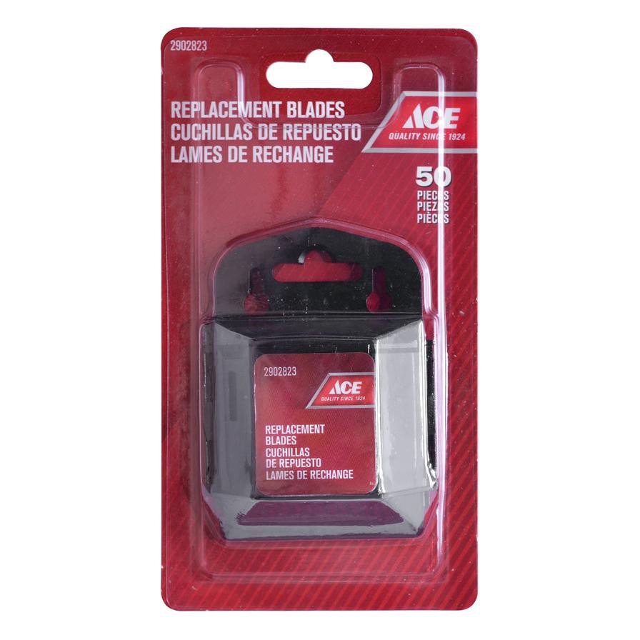 Ace Carbon Steel Utility Knife Replacement Blade Pack W/Case (50 Pc.)