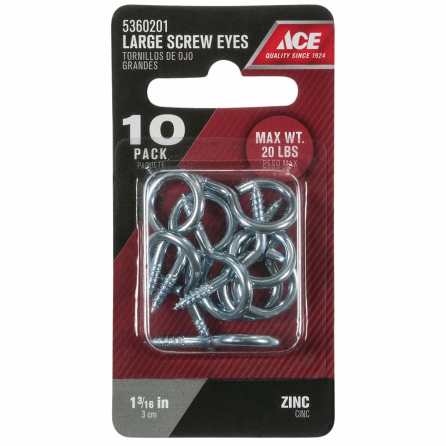 Ace Steel Eye Screws (3 cm, 10 Pc.)