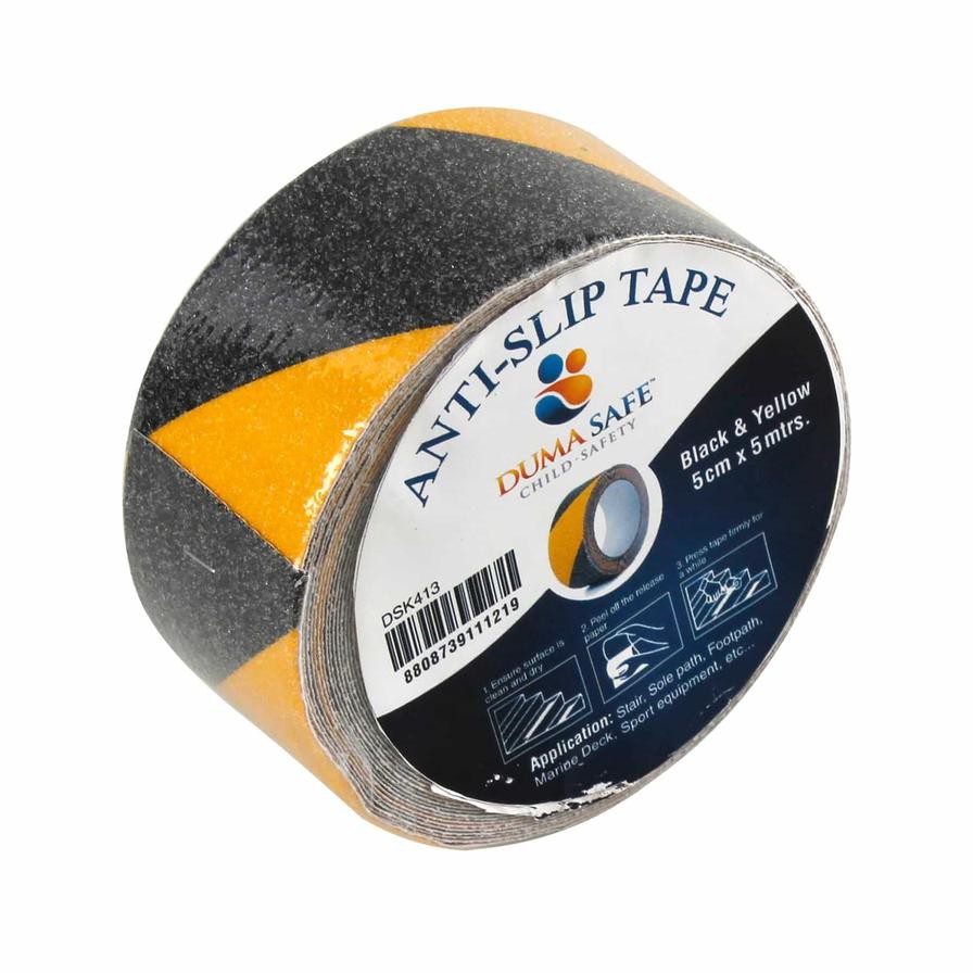 Duma Safe Anti-slip Tape (Black & Yellow, 5 cm x 5 m)