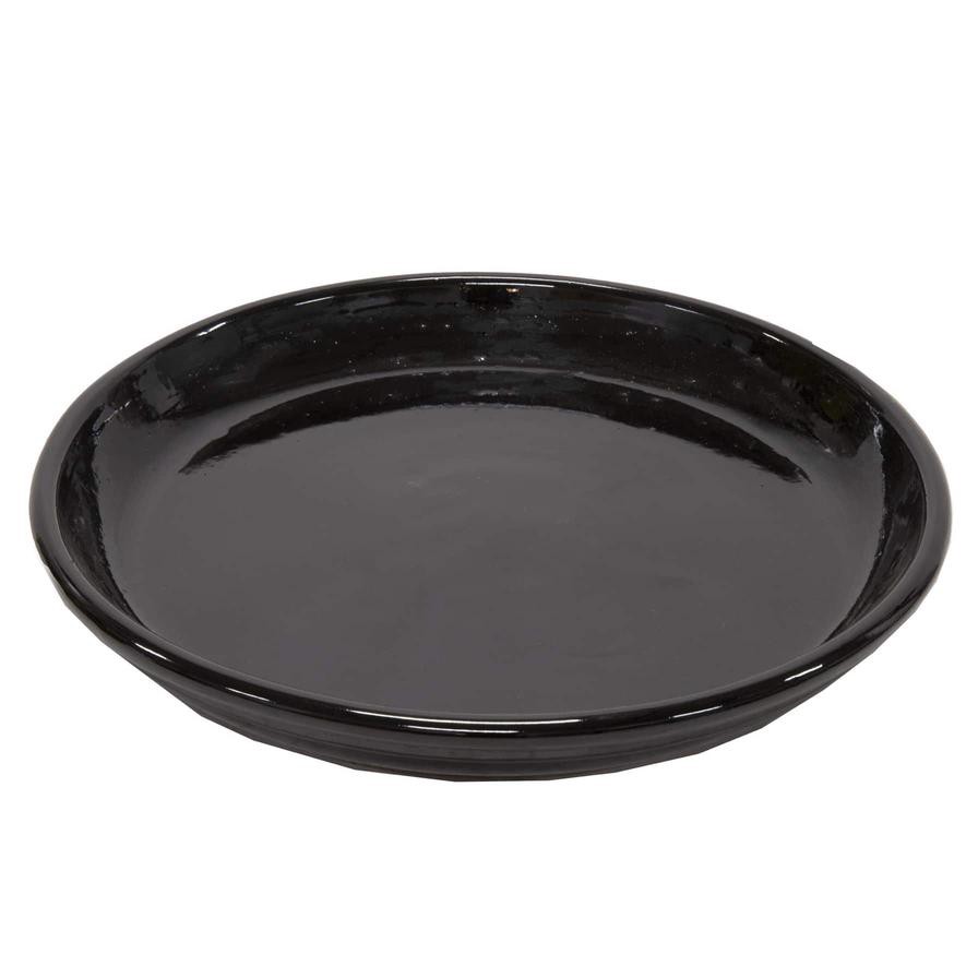 Glazed Terracotta Plant Saucer Generic (34 x 34 x 4 cm, XL)