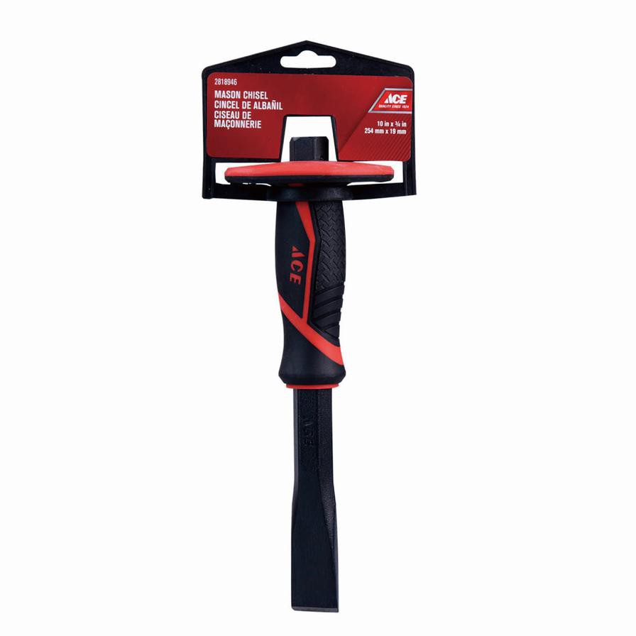 Ace Steel Mason Chisel W/TPR Grip (25 x 1.9 cm)