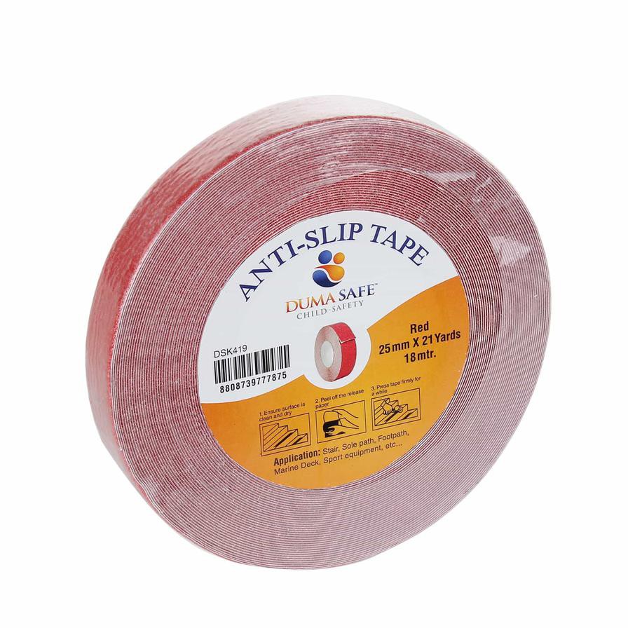 Duma Safe Anti-Slip Tape (Red, 2.5 cm x 18 m)