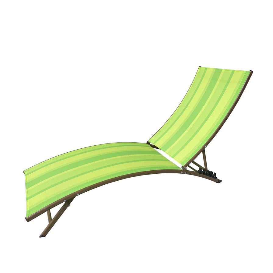 Domoco Folding Beach Chaise Lounge (170 x 54 x 98 cm)