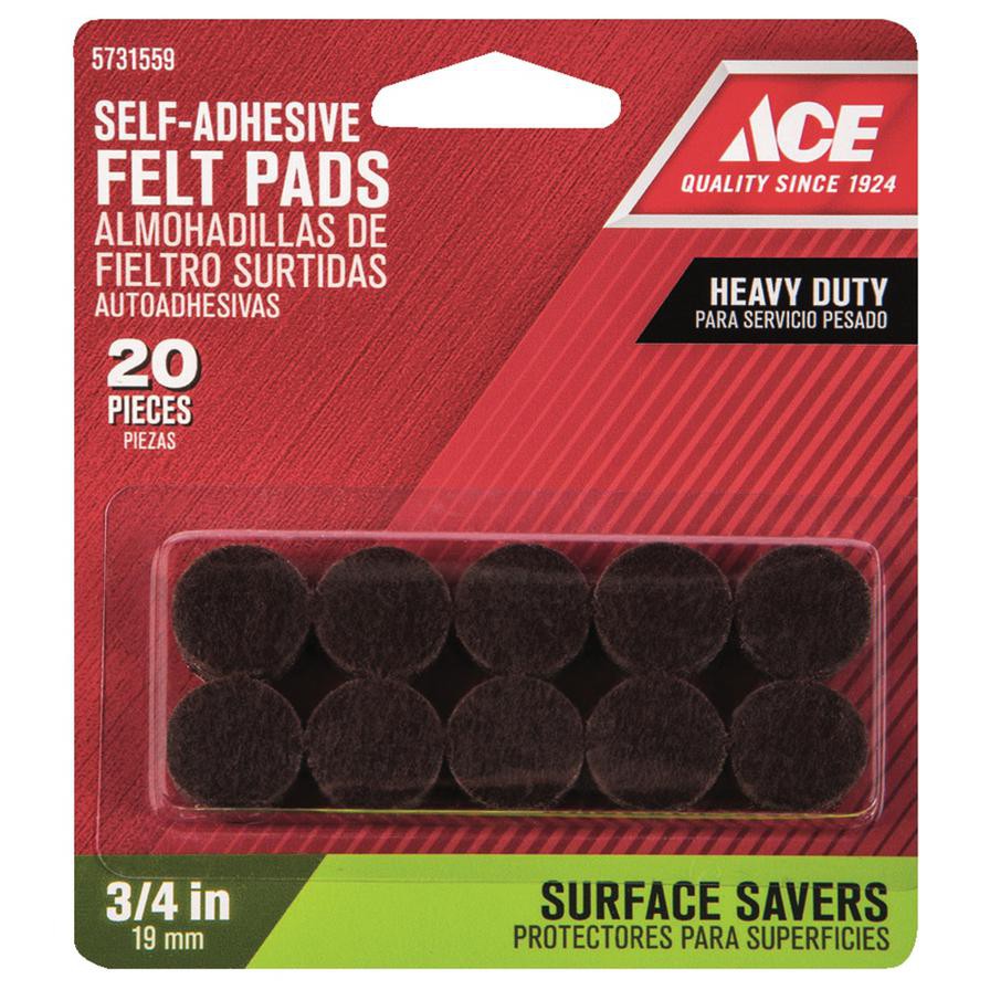 Ace Self-Adhesive Felt Pads Pack (2.5 cm, 16 Pc.)