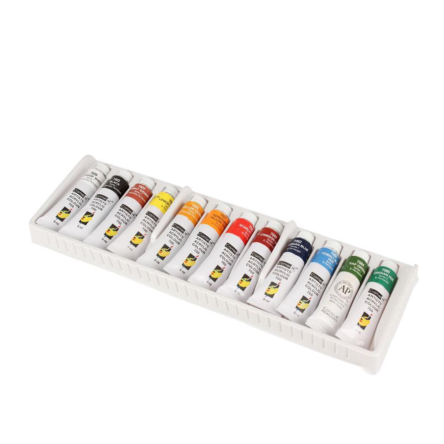 Camel Artist Acrylic Paint Pack (12 ml, Assorted Shades, 9 Pc.)