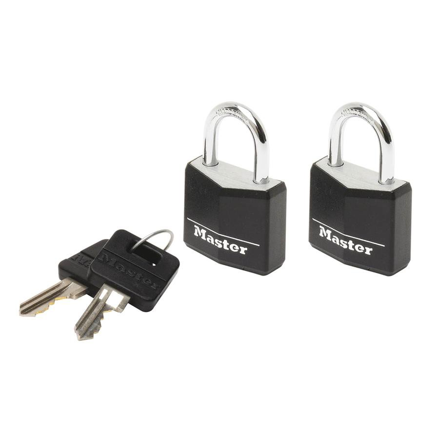 Master Lock Aluminum Padlock W/Keys (2 x 3.4 x 1.4 cm)