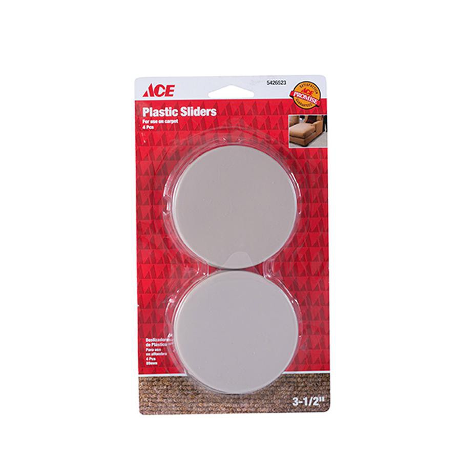 ACE Plastic Sliders (8.8 cm, Pack of 4)