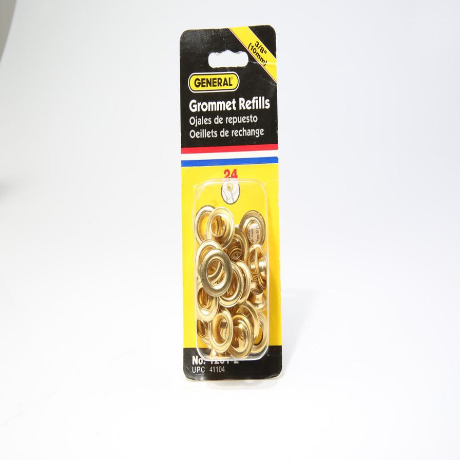 General Tools Brass Grommets Pack (0.9525 cm, 24 Pc.)