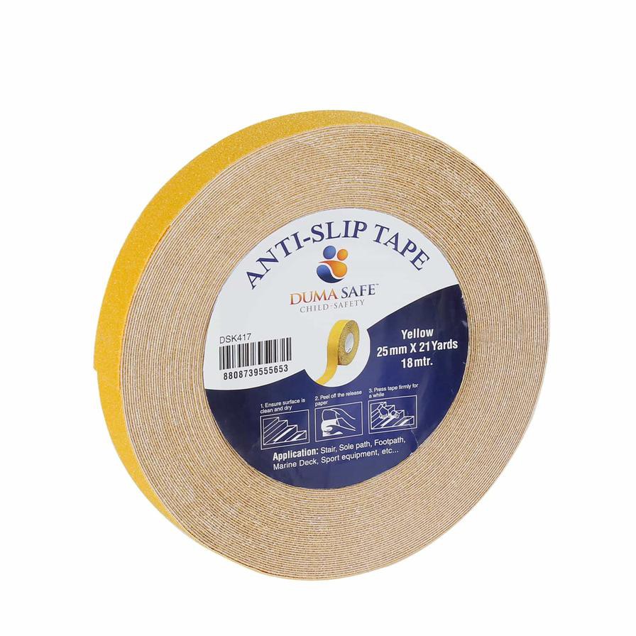 Duma Safe Anti-Slip Tape (Yellow, 2.5 cm x 18 m)