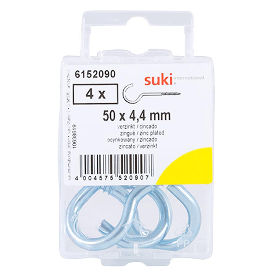 Suki 6152090 Line Hooks (50 mm, Pack of 4)