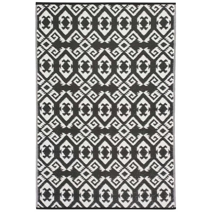 Plastic Geometric Outdoor Rug (120 x 180 cm)