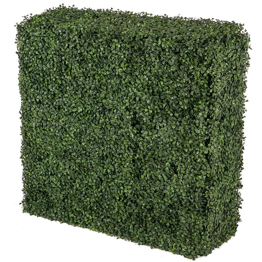 Living Space Artificial Hedging Milan Leaf (75 x 75 cm, Green)