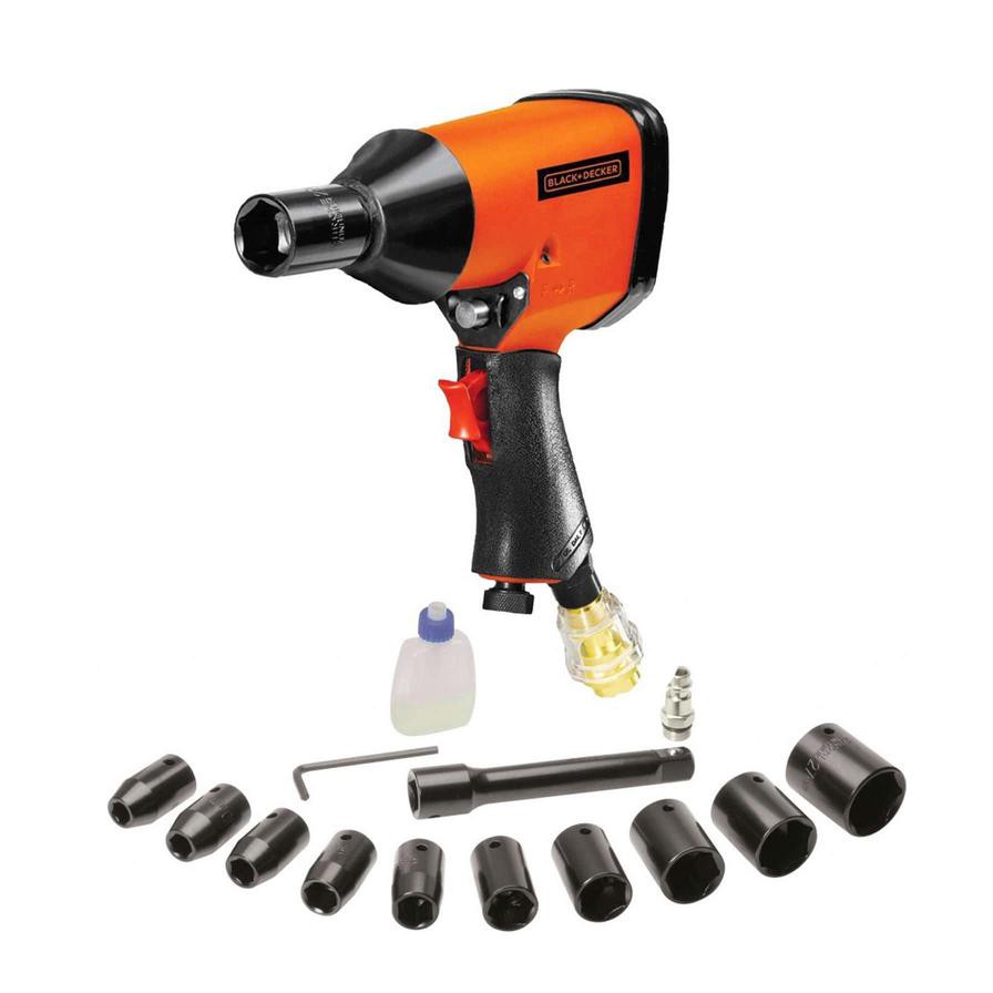 Black+Decker Air Impact Wrench Kit