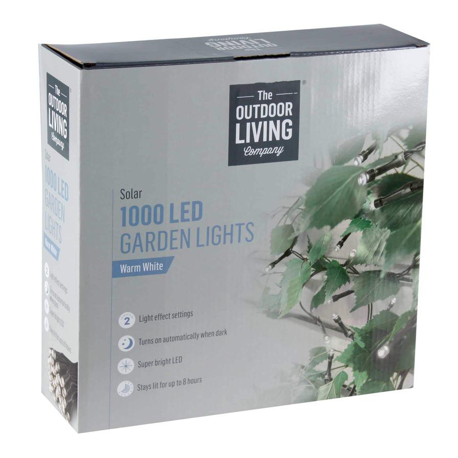 The Outdoor Living Company Solar 1000 LED Garden Lights (Warm White)