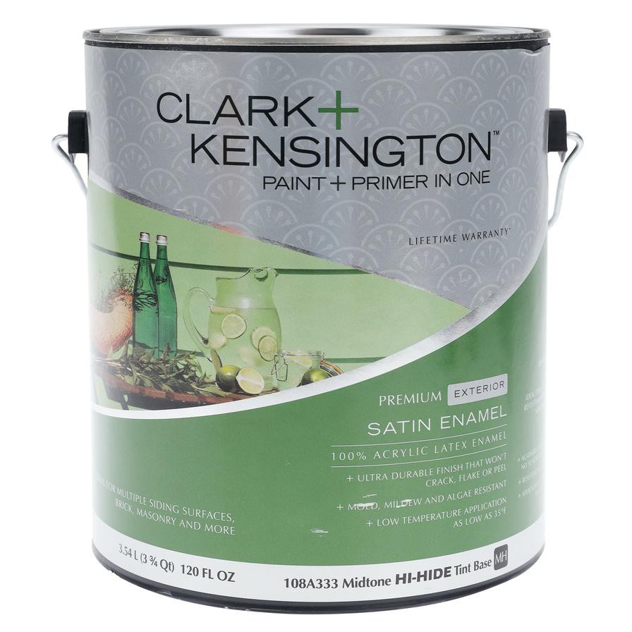 Clark+Kensington Satin Paint + Primer in One (3.78 L, Tint Base)