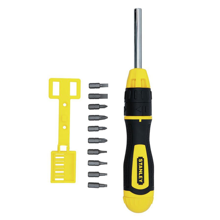 Stanley Multibit Ratchet Screwdriver Set W/ 10 Bits