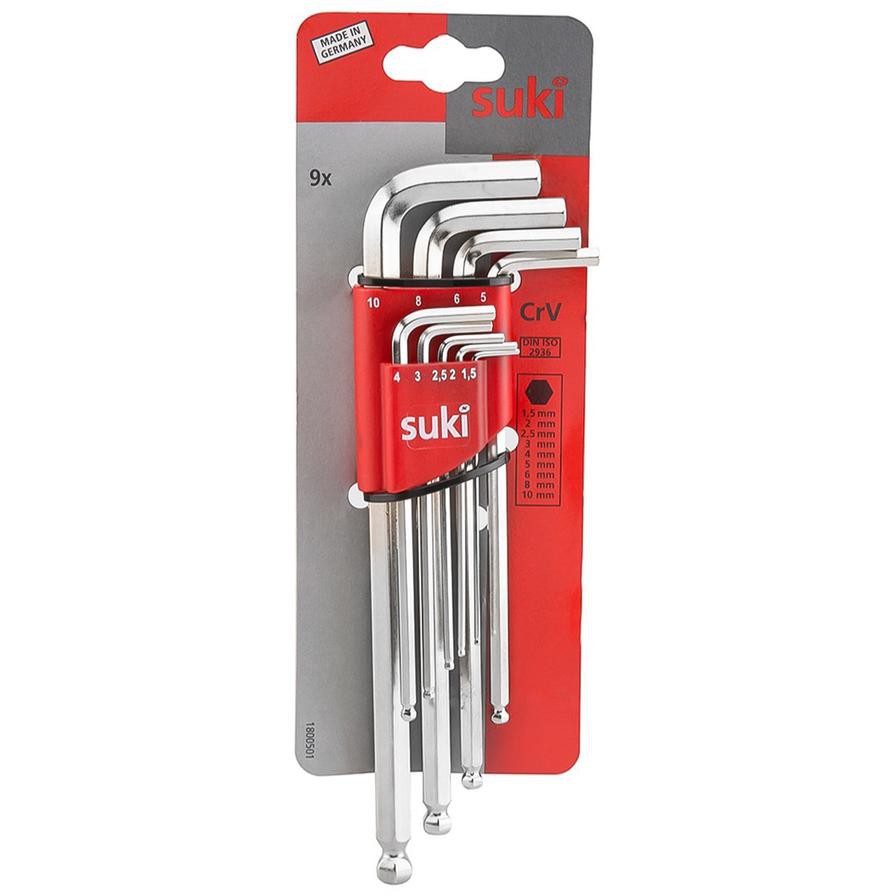 1800500 Hex Key Wrench Set (1.5-10 mm, Pack of 9)