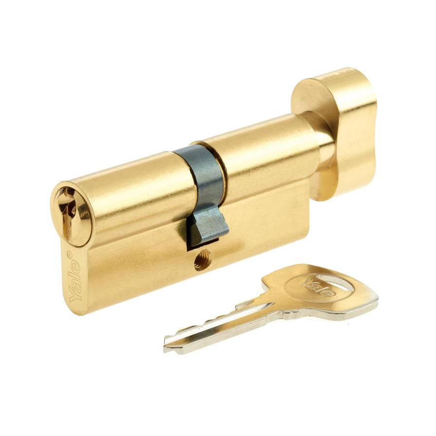 Yale Entrance Cylinder (70 mm, Brass)