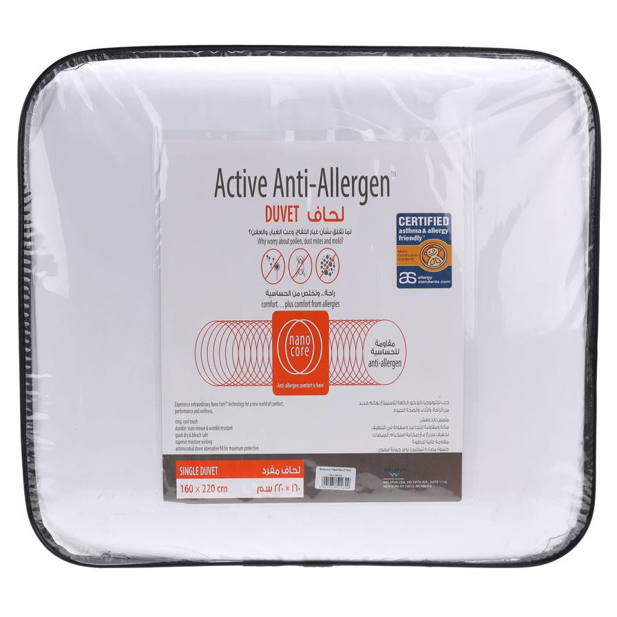 Welspun Active Anti-Allergen Single Duvet, SD-NC20 (160 x 220 cm)