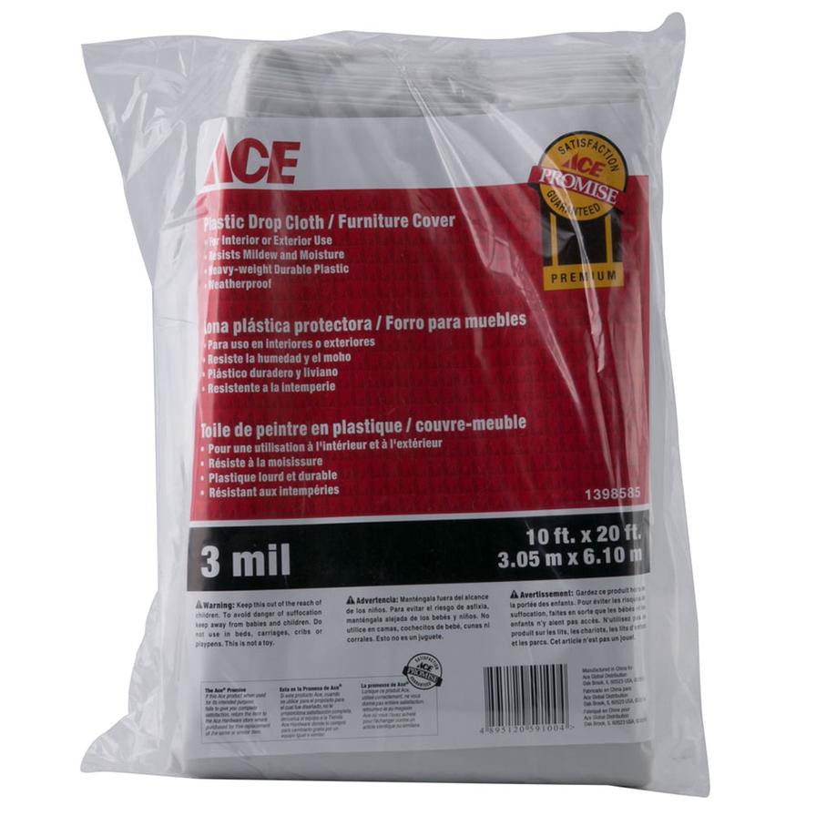 Ace Heavy Duty Plastic Drop Cloth (305 x 610 cm)