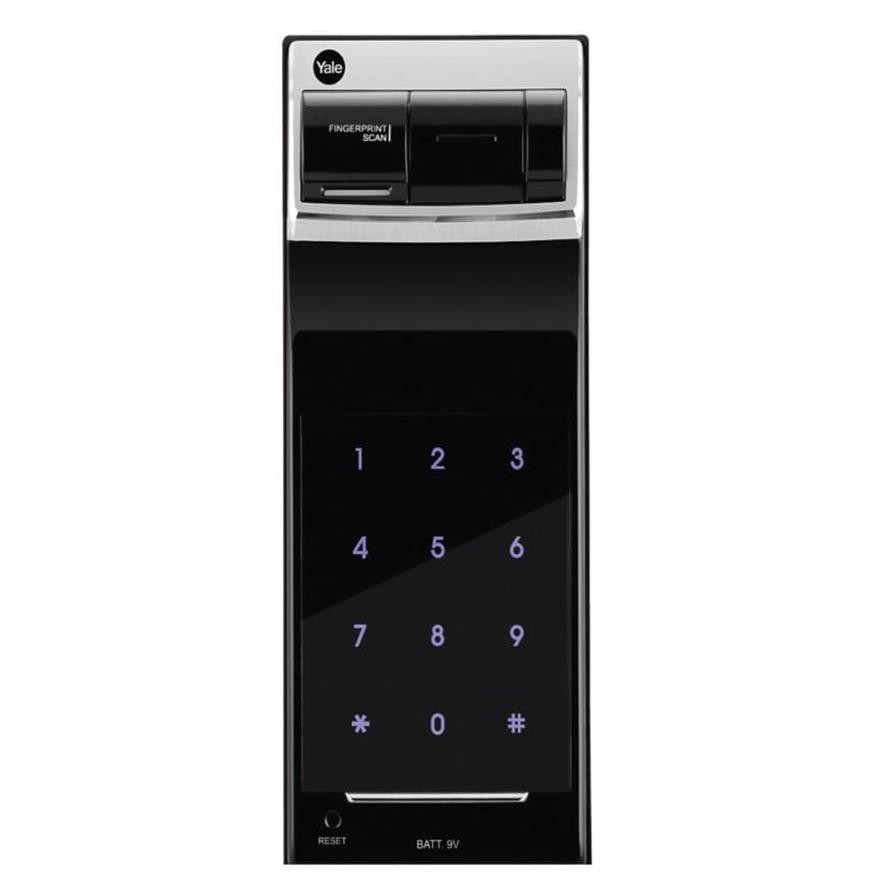 Yale Premium Biometric Fingerprint/Keypad Door Lock (2 x 7 x 16 cm, Black)