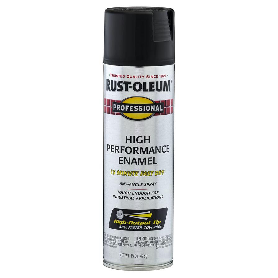 Rust-Oleum Professional High Performance Enamel Spray (425 g, Flat Black)