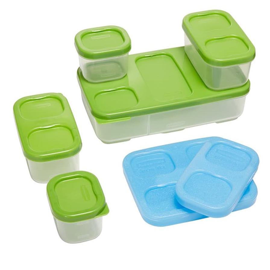 Rubbermaid Lunch Box Sandwich Kit (Pack of 7, Green)