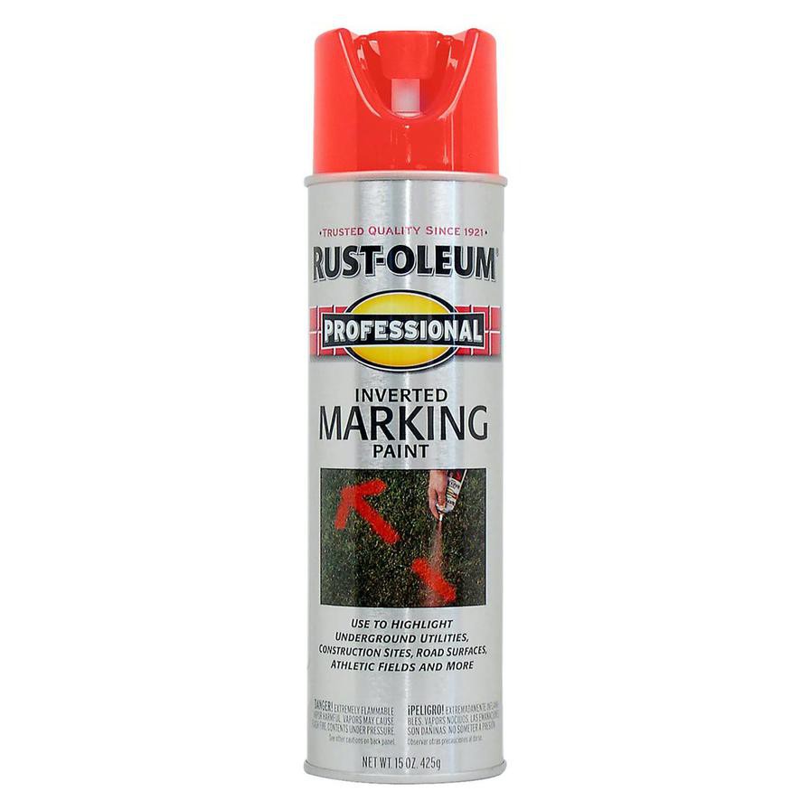 Rust-Oleum Professional Inverted Marking Paint Spray (425 g, Red)