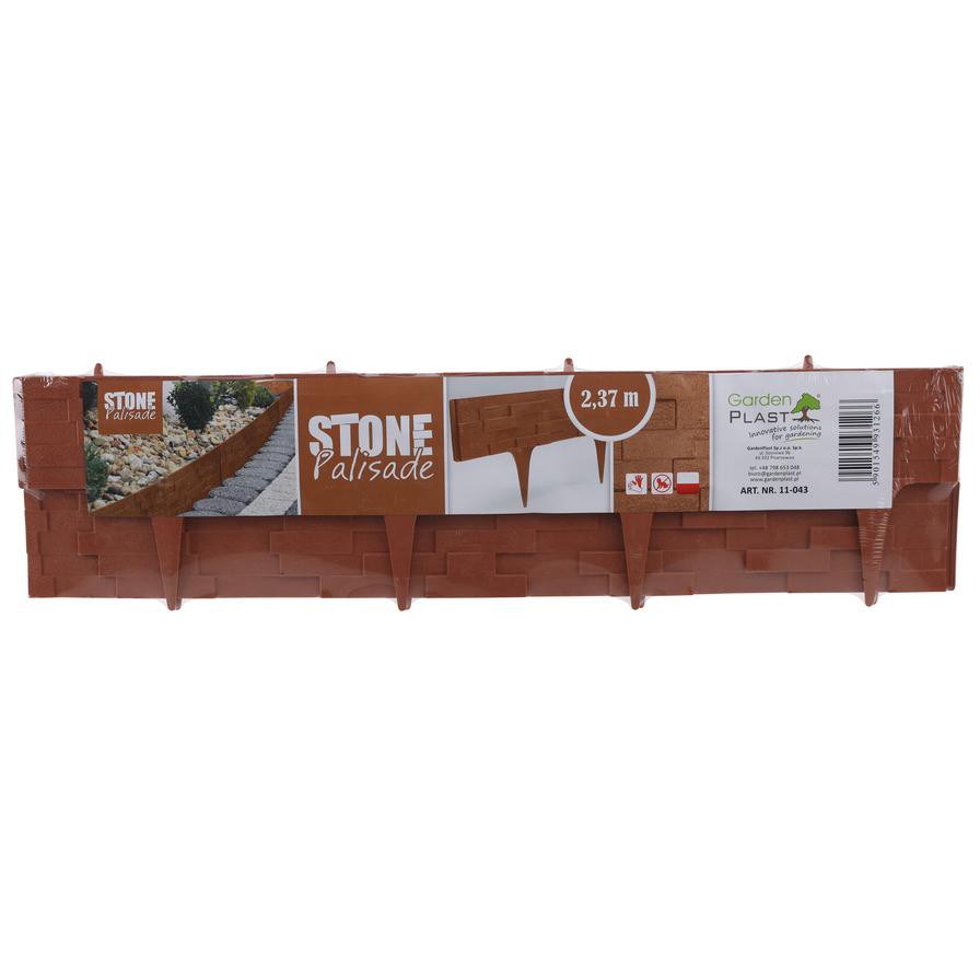 Garden Plast Stone Palisade (3 pcs, 2.4 m, Light Brown)