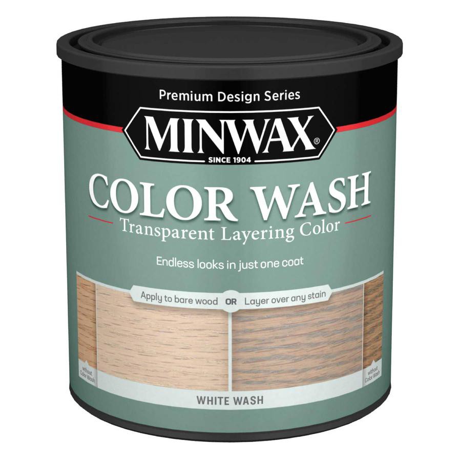 Minwax 61860 Water-based Stain Wood Stain (946 ml, White Wash Pickling)