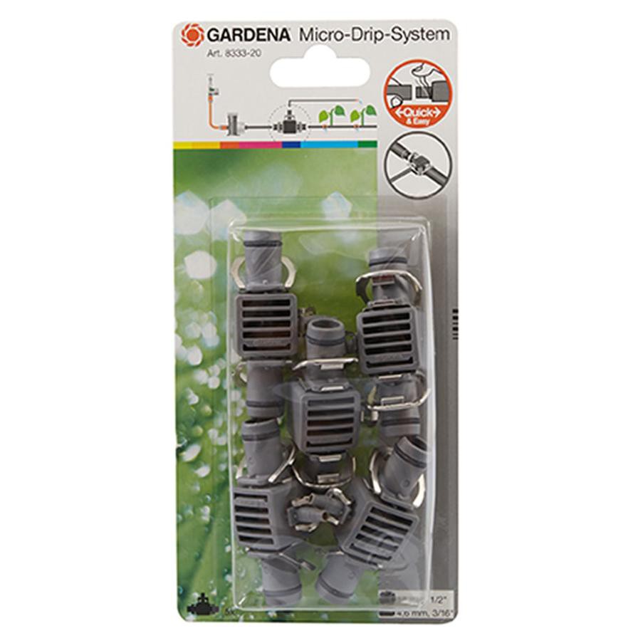 Gardena T Joint (Set of 5, Gray)