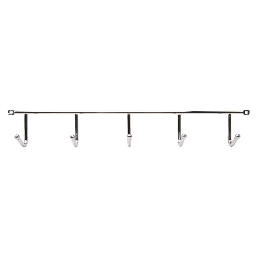 Hettich Matte Chrome-Coated 5-Hook Rack