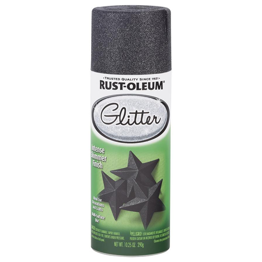 Rust-Oleum Glitter Spray Paint (290 g, Midnight Black)