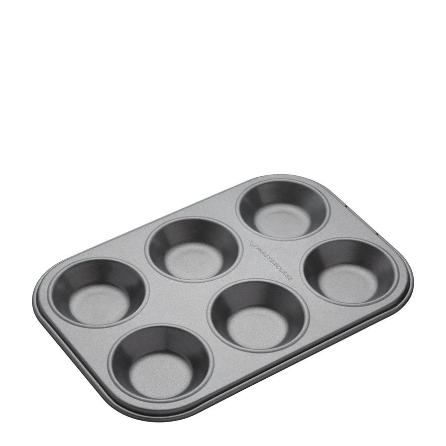 Master Class Steel 6-Hole Baking Pan (24 x 16 cm)