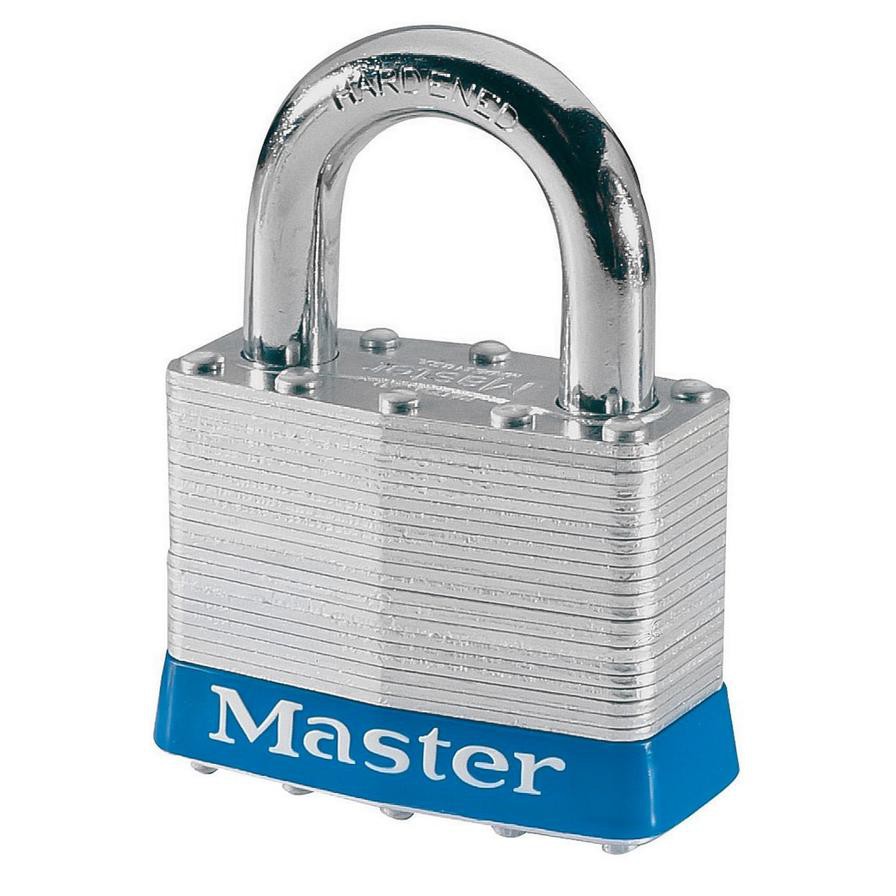 Master Lock Wide Laminated Steel Pin Tumbler Padlock (51 mm, Silver)