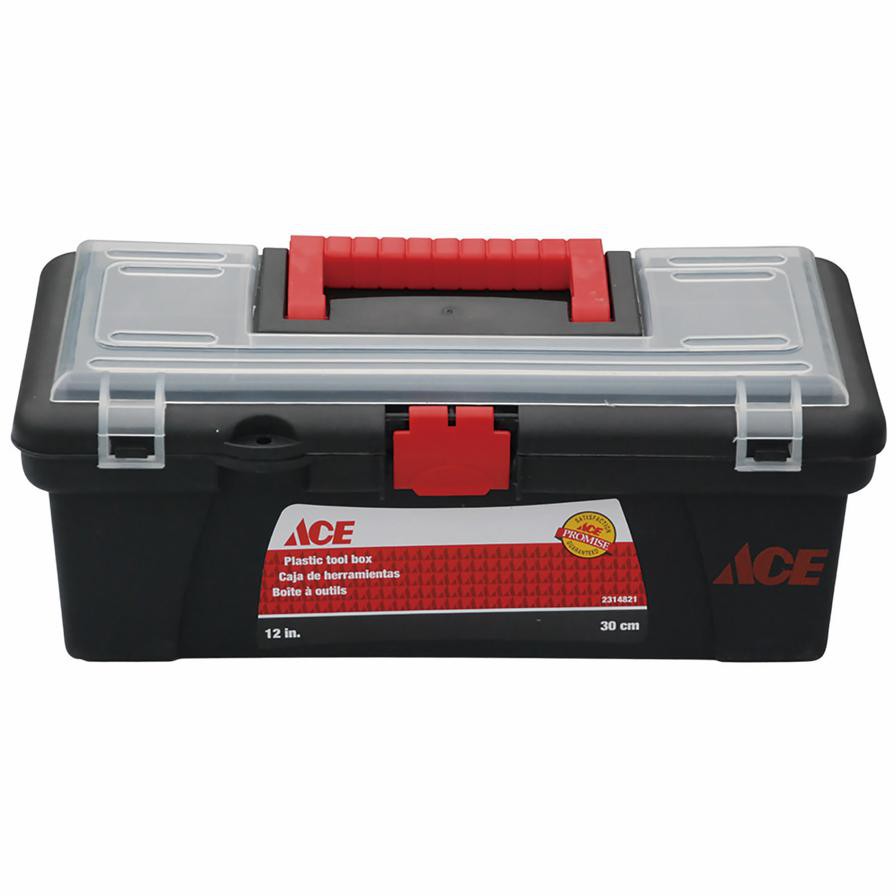 Ace Plastic Tool Box W/Removable Parts Tray (30 x 15.5 x 11.5 cm)