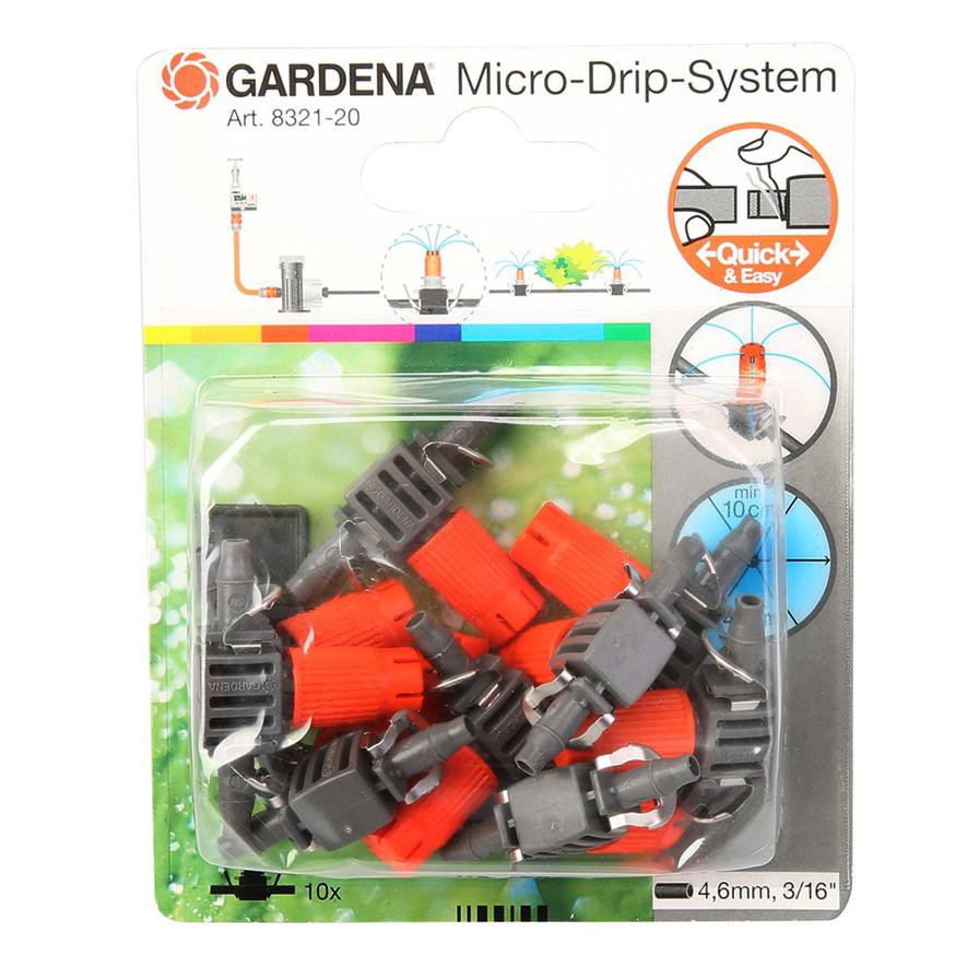Gardena Irrigation 4.6mm Connector 10 Pack Micro-drip-system 
