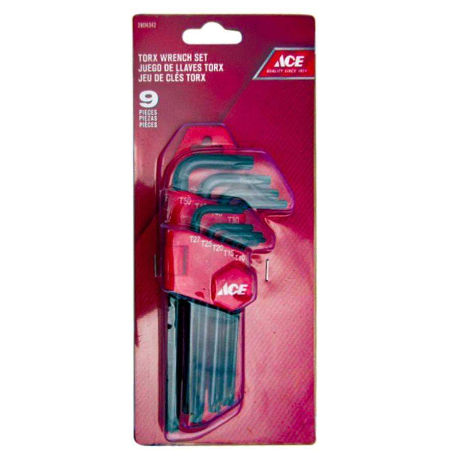 Ace Steel Torx L Wrench Set (9 Pc.)