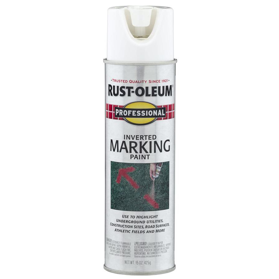 Rust-Oleum Professional Inverted Marking Paint Spray (425 g, White)