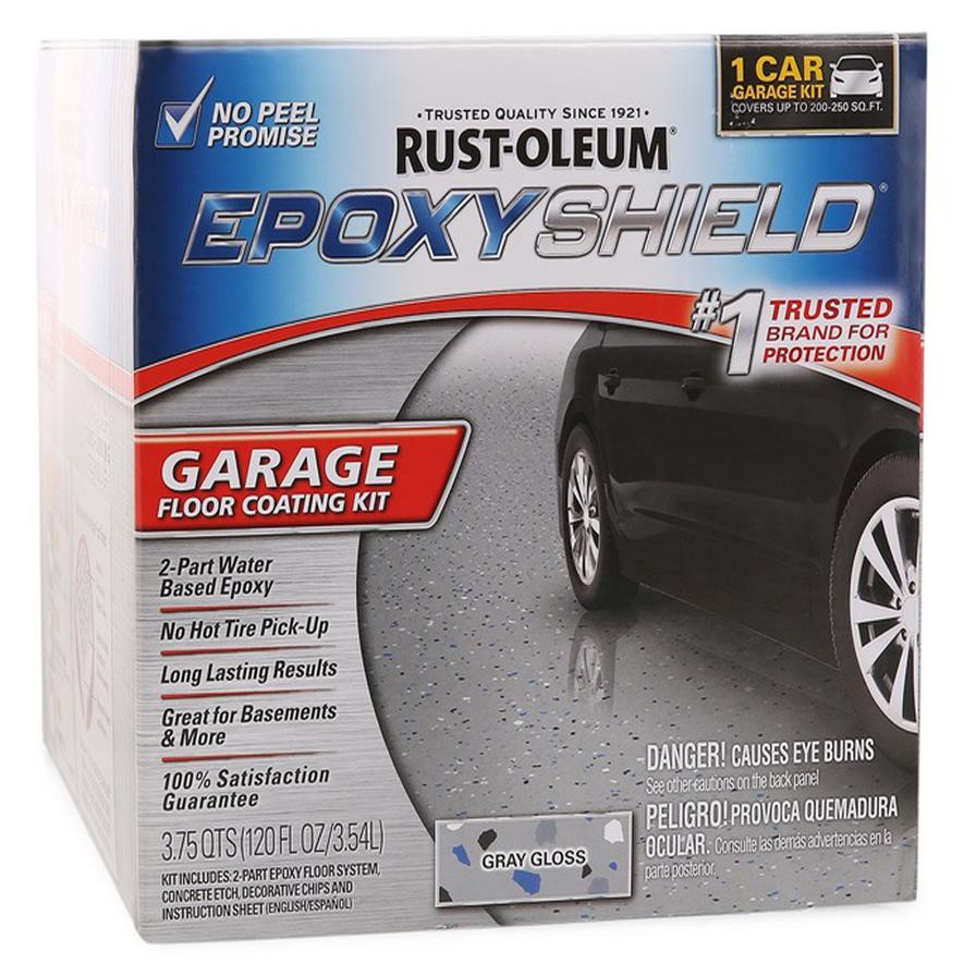 Rust-Oleum Garage Floor Coating - Gray Gloss,