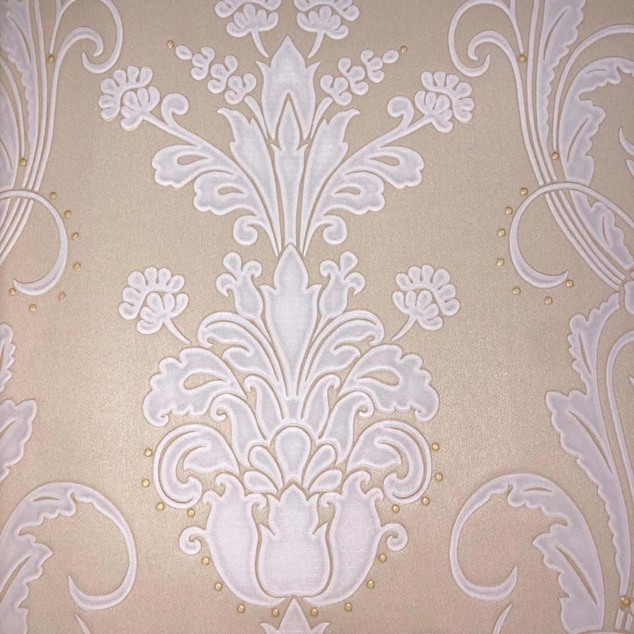 Holden Décor Rosetta Vinyl Pearl Damask Wallpaper, 33870