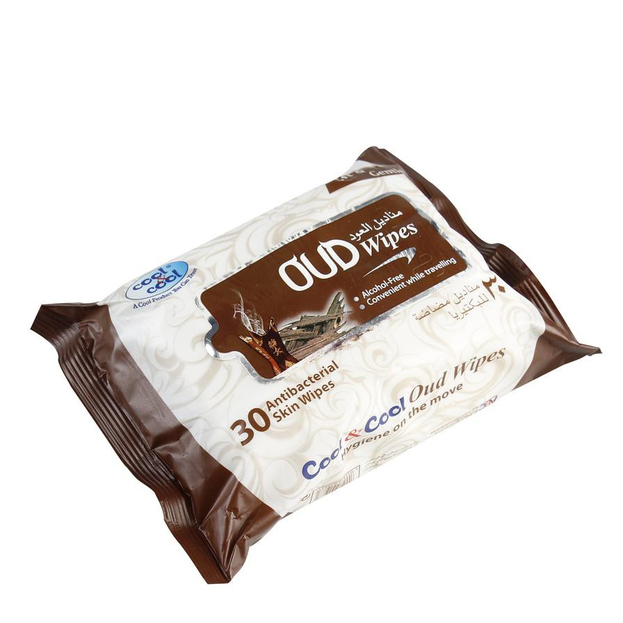 Cool & Cool Oud Antibacterial Wipes (30 sheets)