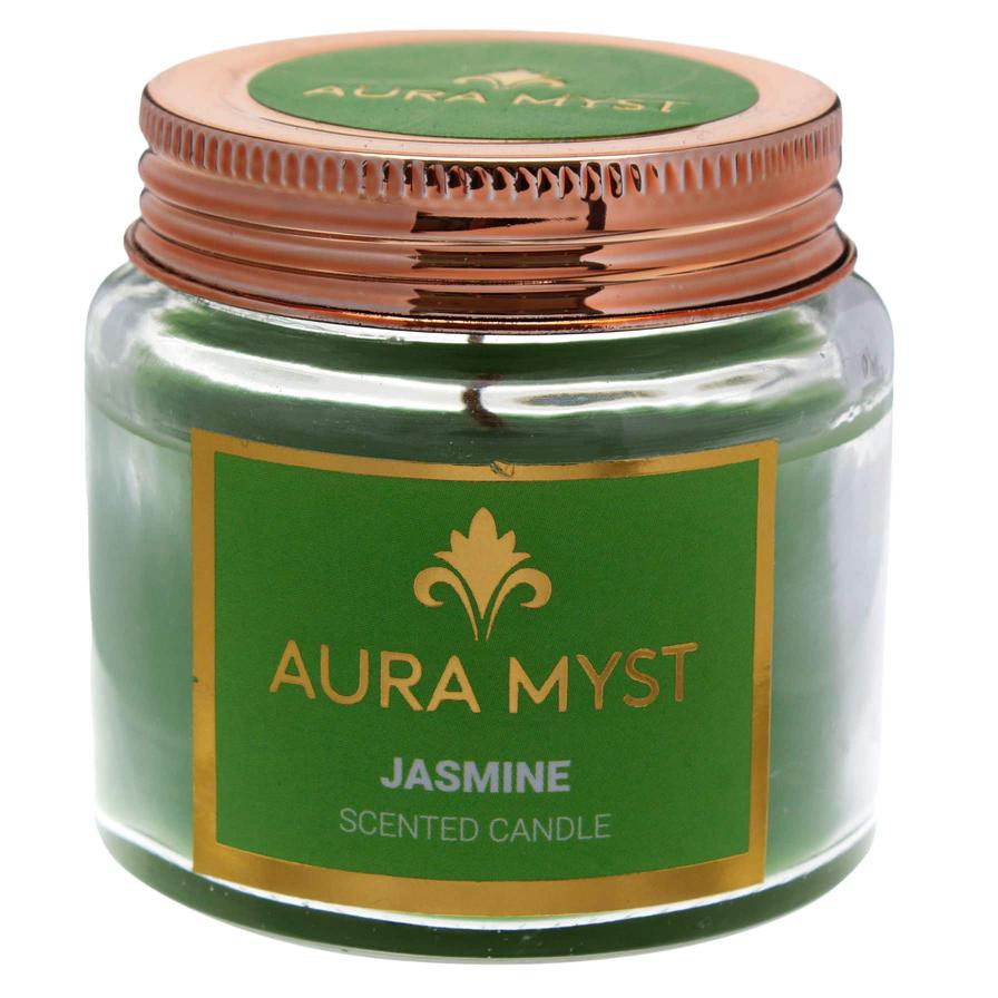 Aura Myst Jar Candle (70 g, Small, Jasmine)