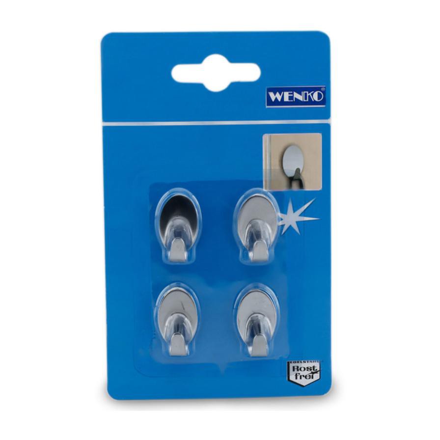 Wenko Stainless Midget Steel Hooks (Pack of 4)