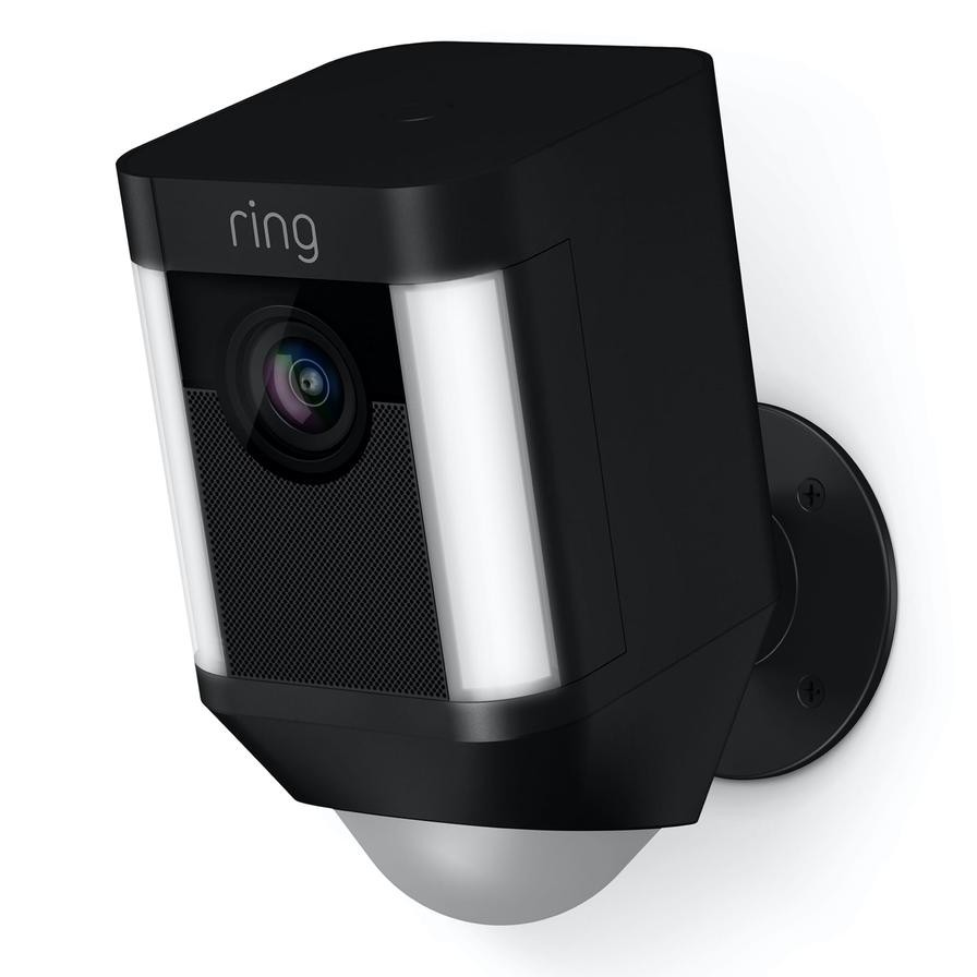 Ring Battery-Operated Security Camera (12.6 x 6.9 x 7.6 cm, Black)