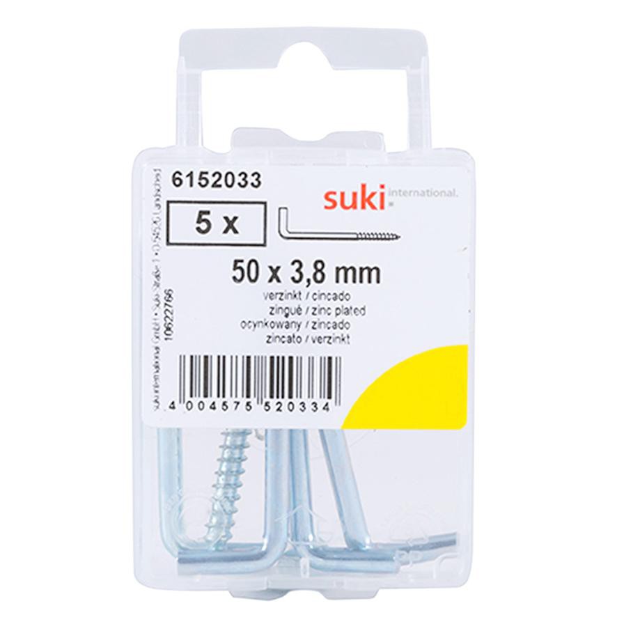 Suki L-Shaped Hooks (5 cm, Pack of 5)